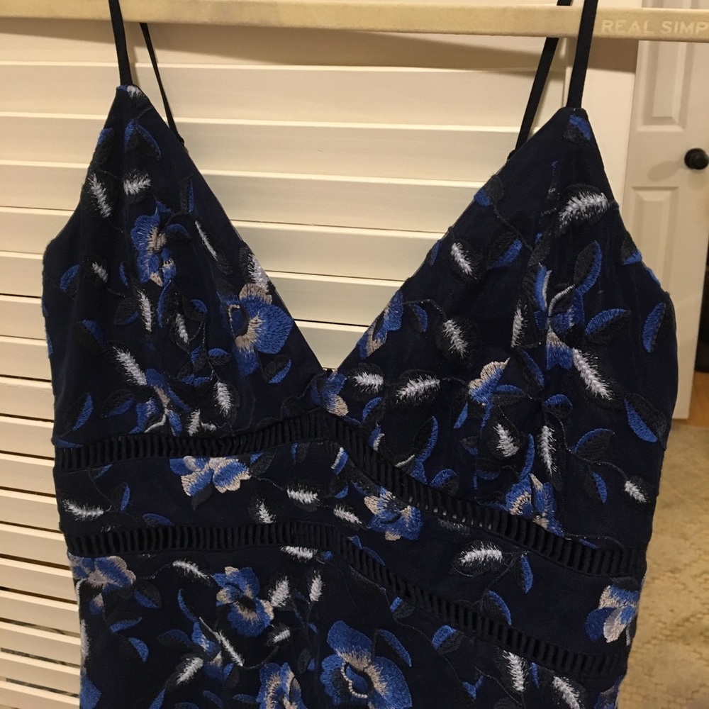 Bardot sapphire lace cocktail dress, size 6